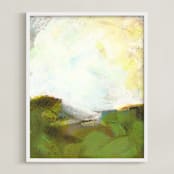 "Sacred Heart Field" - Art Print in Moss by Lorent and Leif - Framed