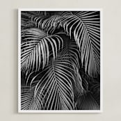 "Silver rain" - Art Print in Ash by Eliane Lamb - Framed