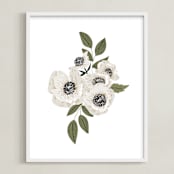 "Sincerity" - Art Print in Sage by Leah Bisch - Framed