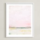 "Bubblegum Dreams 1" - Art Print in Bubblegum Pink by Amy Hall - Framed