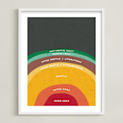 "The Earth" - Art Print in Magma by Erica Krystek - Framed