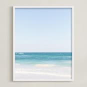 "Yucatan IX" - Art Print in Carribean Blue by Lindsay Ferraris Photography - Framed