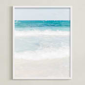 "Yucatan XI" - Art Print in Mayan Blue by Lindsay Ferraris Photography - Framed