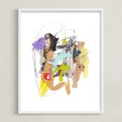 "Juno" - Art Print in Terracotta by Misty Hughes - Framed
