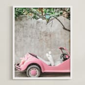 "Yucatan III" - Art Print in Rose Quartz by Lindsay Ferraris Photography - Framed