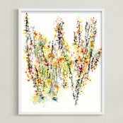 "Autumn Wildflowers" - Art Print in Botanica by Lindsay Megahed - Framed