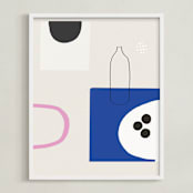 "Surface Study 3" - Art Print in Modern neutrals by Francesca Iannaccone - Framed