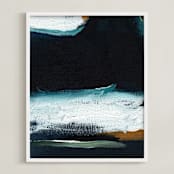 "Into The Mist I" - Art Print in Fog by Kayla King - Framed