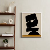 "Stones on The Ridge" - Art Print in Black Ink by Deborah Velasquez - In a Room