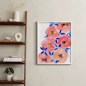 "Tenderness" - Art Print in Salmon pink by Alexandra Dzh - In a Room