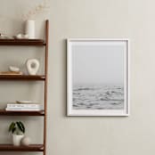 "Solitude In Fog I" - Art Print in Grey Sea by Jennifer Morrow - In a Room