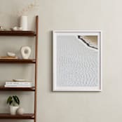 "Negative Space: Shoreline I" - Art Print in Ivory Desert by Jessica C Nugent - In a Room
