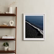 "Negative Space: Shoreline II" - Art Print in Slate by Jessica C Nugent - In a Room