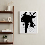 "synapse" - Art Print in Black and White by Ilana Greenberg - In a Room