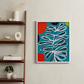"Flower Dance" - Art Print in Sea Green by Deborah Velasquez - In a Room