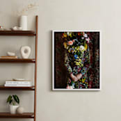 "Shes Blooming" - Art Print in Magical Rose by Theresa Bear - In a Room