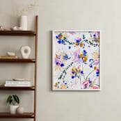 "Travel tale" - Art Print in Bright pink by FERNANDA MARTINEZ - In a Room