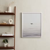 "A Humpback Tale" - Art Print in Ocean Grey by Joelle Segal - In a Room