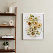 "Peaceful Heart" - Art Print in Garden Cream by Theresa Bear - In a Room