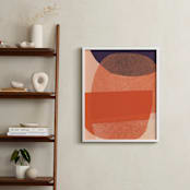 "paper jitter" - Art Print in papaya by Carrie Moradi - In a Room