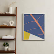 "Abstract Leaves" - Art Print in Twilight by Alicia Schultz - In a Room