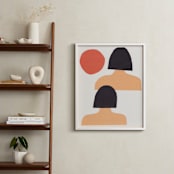 "Two Sisters" - Art Print in Summer sun orange by Elliot Stokes - In a Room