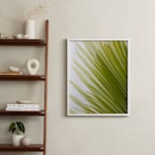"Palm leaves 2" - Art Print in Citrus green by Eliane Lamb - In a Room