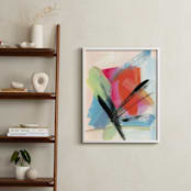 "Weekend Getaway" - Art Print in Tangerine by Monica Janes Fine Art - In a Room