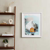 "Orange House" - Art Print in Tangerine Orange by Mallory Grace - In a Room