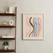 "Waves and Waves" - Art Print in Warm Sand by Elliot Stokes - In a Room