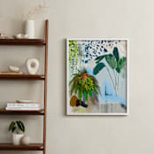 "A Composition of Plants" - Art Print in Blue Safari by Yanni Hui - In a Room