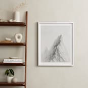 "Mt. Winterfell" - Art Print in Mountain Silver by jinseikou - In a Room