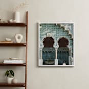 "Fonte Mourisca" - Art Print in Teal by Heather Deffense - In a Room