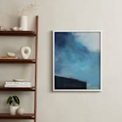 "Deep Dive" - Art Print in Dive Blue by AlisonJerry - In a Room