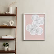 "Circle of Friends" - Art Print in Cotton Candy by Kisco Print Shop - In a Room