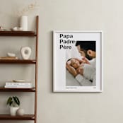 "Best Dad" - Framed Photo in White by JoAnn Jinks - In a Room