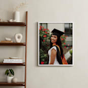 "The Big Picture: Graduation Framed Photo" - Framed Photo in White by Minted - In a Room