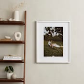 "With a Heart: Portrait Framed Photo" - Framed Photo in Taupe by Laura Hamm - In a Room
