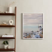 "Santorini" - Art Print in sunset by Qing Ji - In a Room