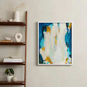 "Agua de Oro" - Art Print in Navy by Parima Studio - In a Room