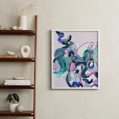 "Pinks and Greens" - Art Print in Blush Pink by Erin McCluskey Wheeler - In a Room