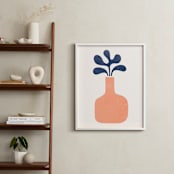 "Modern Vase #1" - Art Print in Blush by Field and Sky - In a Room