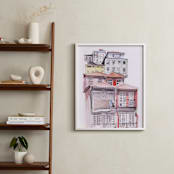 "Portugal" - Art Print in Unique Red by Viktoria Eperjesi - In a Room