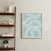 "River of Dots" - Art Print in light blue by Jorey Hurley - In a Room