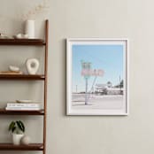 "66" - Art Print in vintage blue by Calais A Le Coq - In a Room