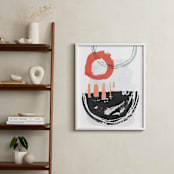 "rise no. 1" - Art Print in Persimmon  by Kelly Ventura - In a Room