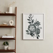 "Dark Florals no. 1" - Art Print in Ink by Alethea and Ruth - In a Room