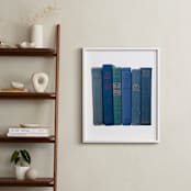 "Bound in Blue" - Art Print in Antique Blue by Sheila Corcoran - In a Room