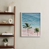 "Island Palms 1" - Art Print in Sea by Kamala Nahas - In a Room
