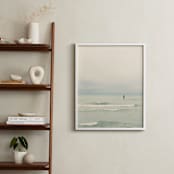 "Paddleboard Solitude" - Art Print in Warm mist by Jacquelyn Sloane Siklos - In a Room